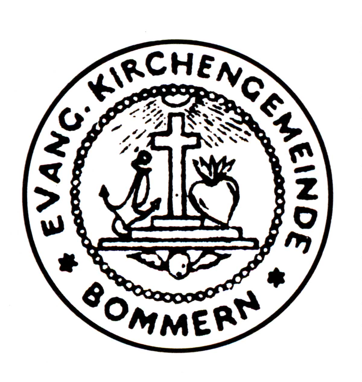 Siegel der ev. Kirchengemeinde Bommern