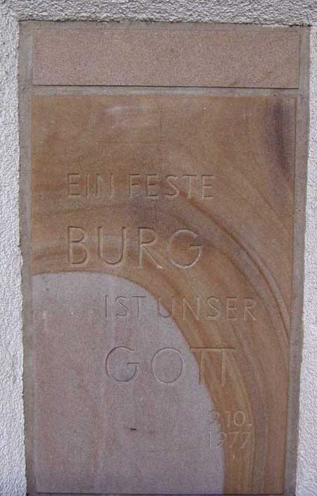 Grundstein der Martin-Luther-Kirche