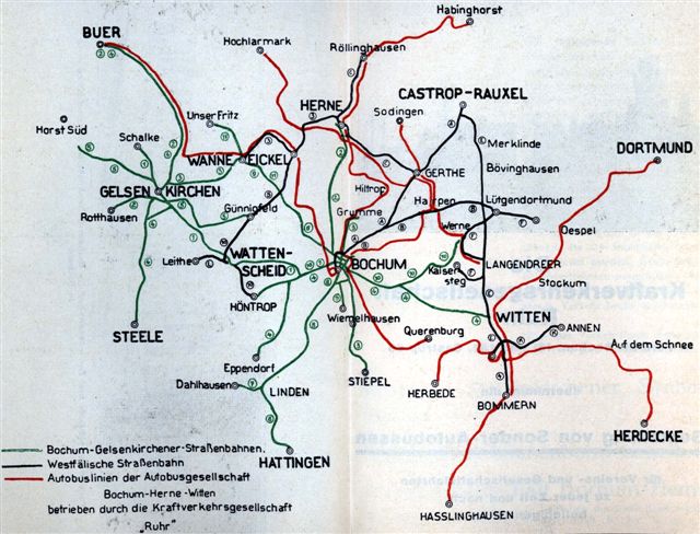 Streckennetz 1927